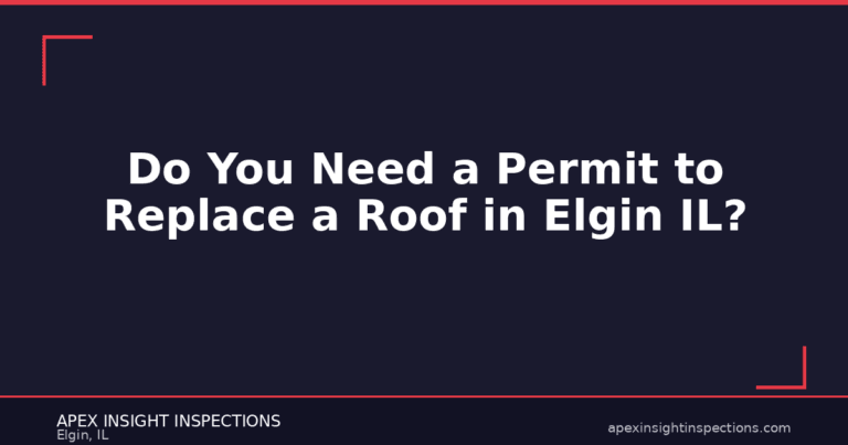 Do You Need a Permit to Replace a Roof in Elgin IL?